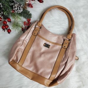 Handbag Rose Gold and Beige